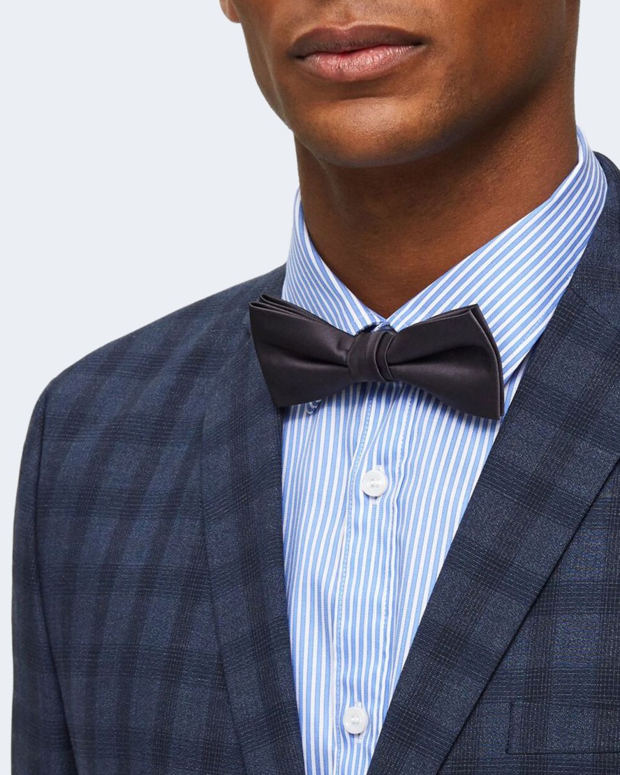 Uomo Selected | Papillon Selected Night Bowtie Noos B Grigio