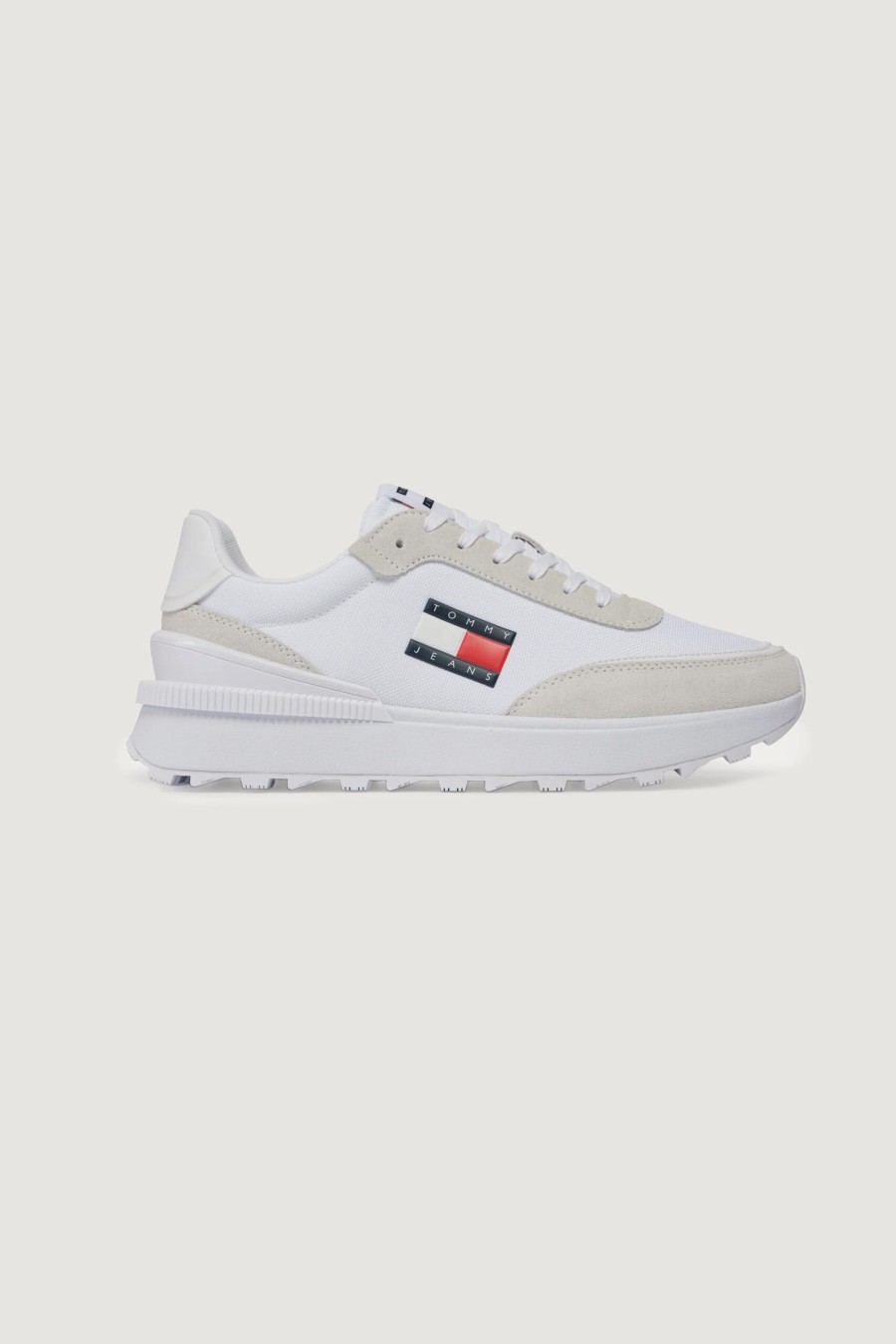 Uomo Tommy Hilfiger | Sneakers Tommy Hilfiger Technical Runner Bianco