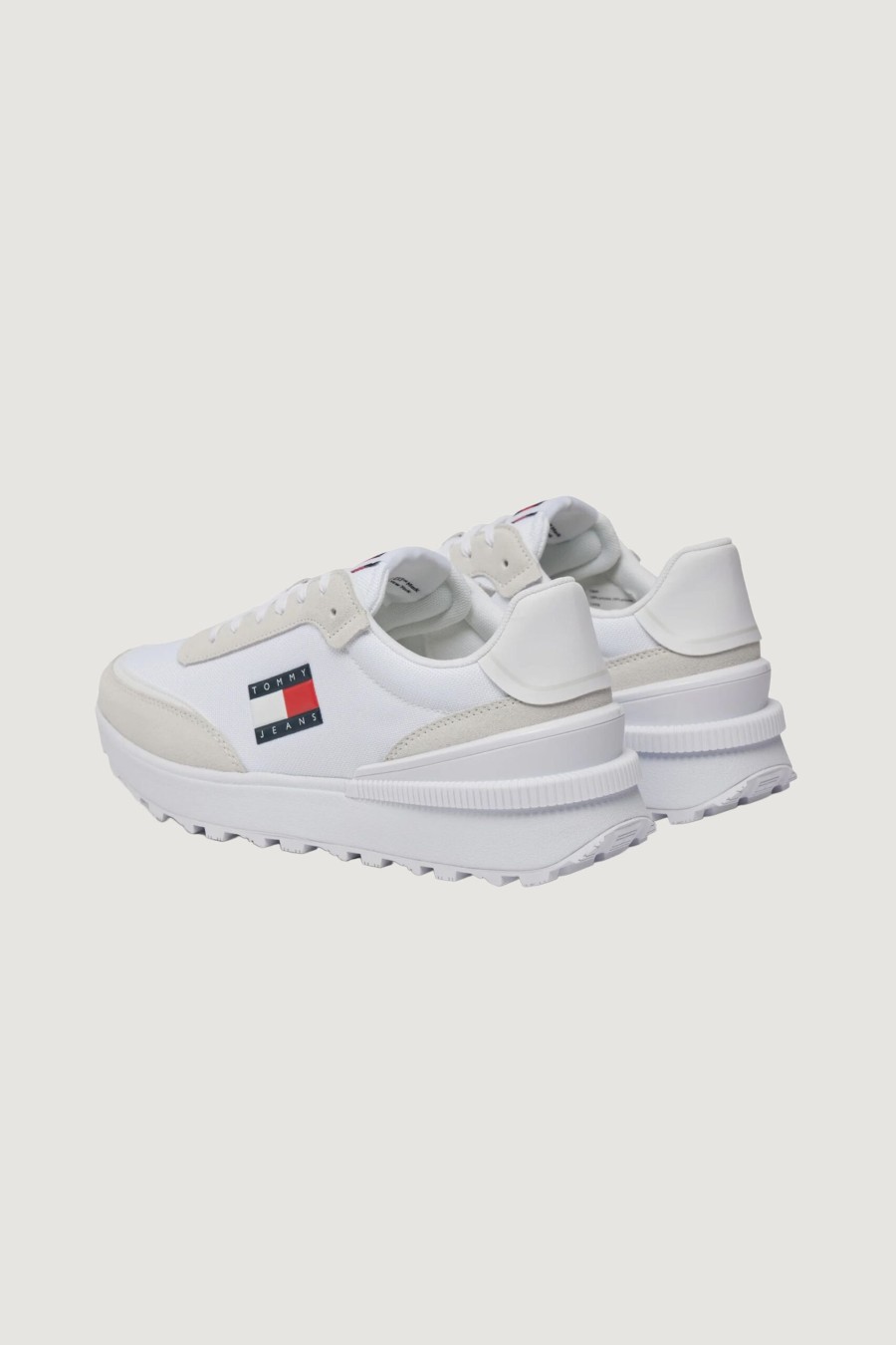 Uomo Tommy Hilfiger | Sneakers Tommy Hilfiger Technical Runner Bianco