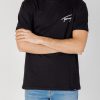 Uomo Tommy Hilfiger | T-Shirt Tommy Hilfiger Reg Signature Nero