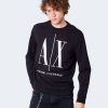 Uomo Armani Exchange | Felpa Senza Cappuccio Armani Exchange Nero