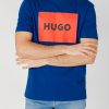 Uomo Hugo | T-Shirt Hugo Jersey Dulive222 Blu