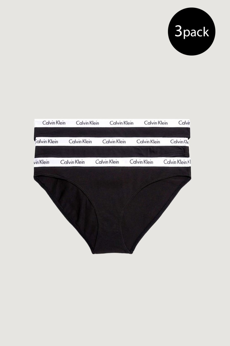 Donna Calvin Klein | Slip E Perizoma Calvin Klein Underwear 3Pack Bikini Nero