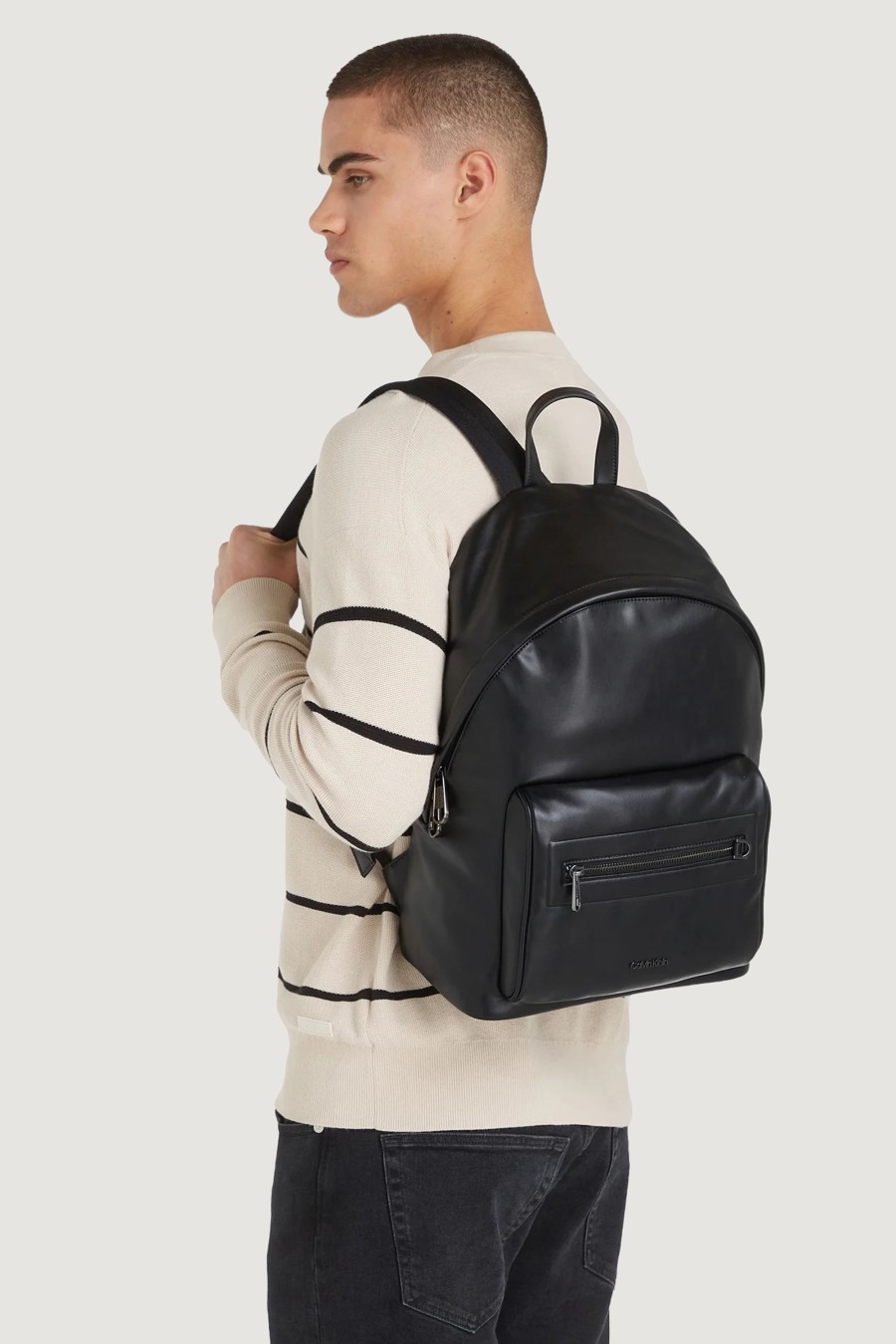 Uomo Calvin Klein | Zaino Calvin Klein Ck Elevated Campus Bp Nero