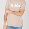 Uomo Hugo | T-Shirt Hugo Dulivio 10229761 01 Beige