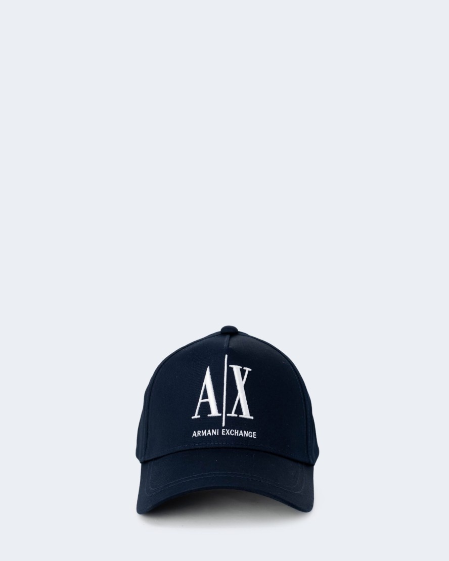 Uomo Armani Exchange | Cappello Con Visiera Armani Exchange Blu