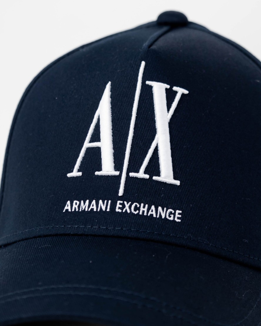 Uomo Armani Exchange | Cappello Con Visiera Armani Exchange Blu