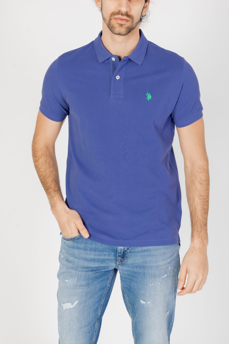 Uomo U.S. Polo Assn. | Polo Manica Corta U.S. Polo Assn. King Viola