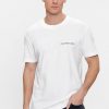 Uomo Calvin Klein | T-Shirt Calvin Klein Institutional Bianco