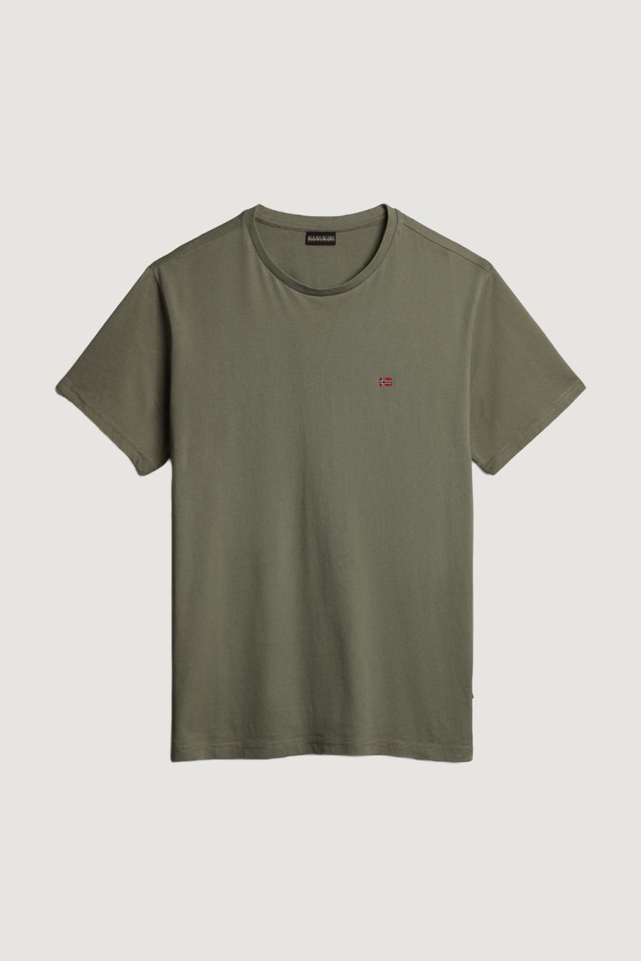 Uomo Napapijri | T-Shirt Napapijri Salis Ss Sum Verde Oliva