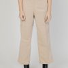 Donna Street One | Pantaloni Regular Street One Corduroy Straight Leg Hw Beige