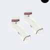 Uomo Tommy Hilfiger | Calzini Corti Tommy Hilfiger Iconic Quarter Bianco