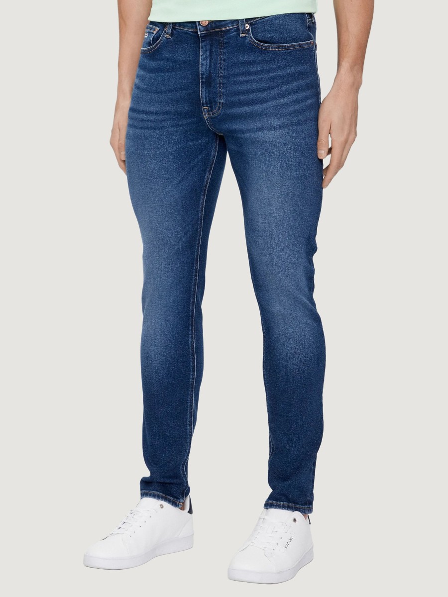 Uomo Tommy Hilfiger | Jeans Skinny Tommy Hilfiger Simon Ah1254 Denim Scuro