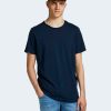 Uomo Jack Jones | T-Shirt Jack Jones Jjebasher Tee O-Neck Ss Noos Blu