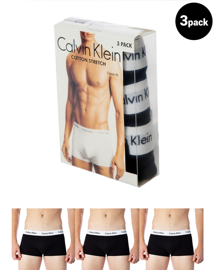 Uomo Calvin Klein | Boxer Calvin Klein Underwear 3 Pack Trunks Nero