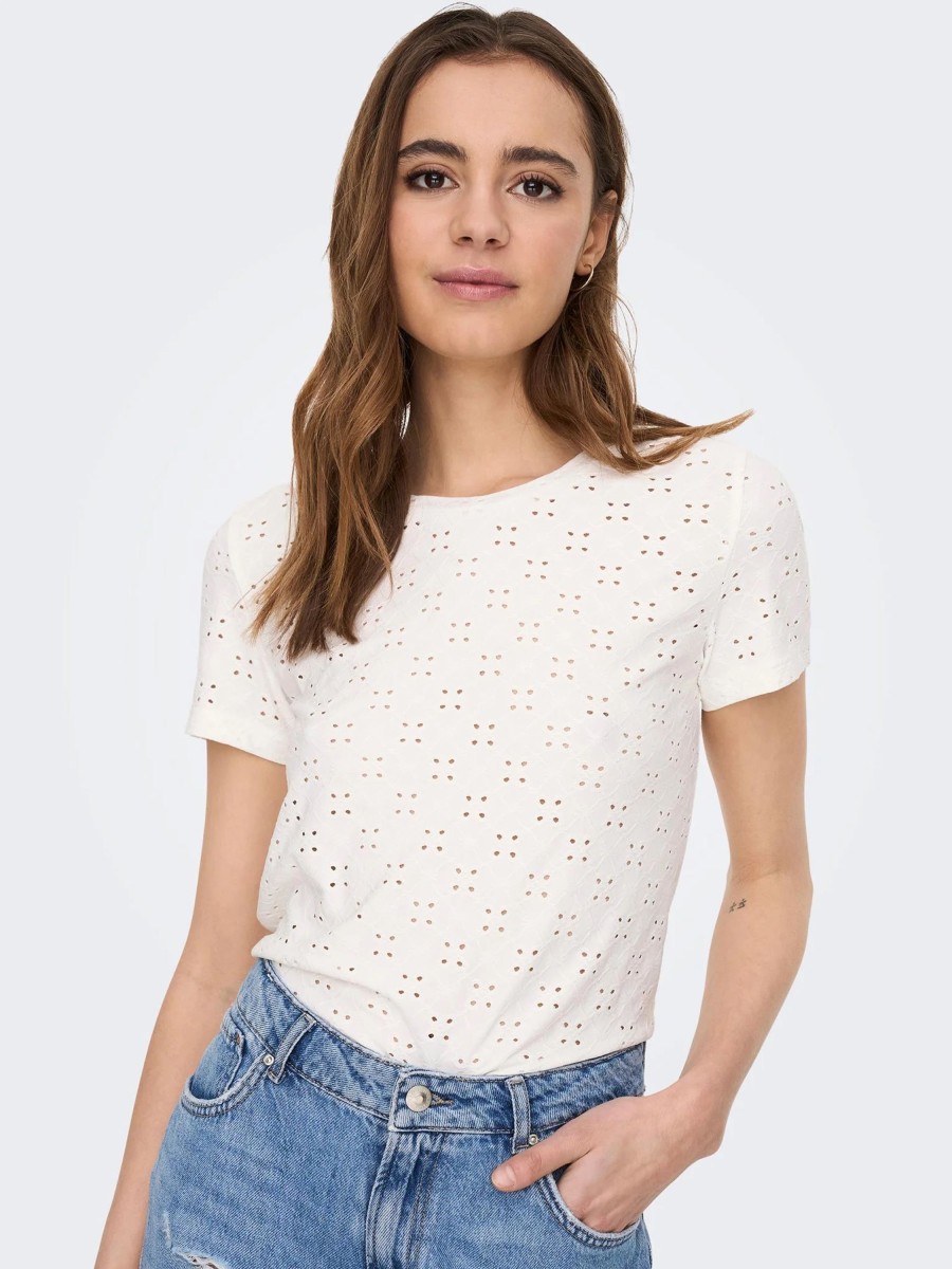 Donna Jacqueline de Yong | T-Shirt Jacqueline De Yong Jdycathinka S/S Tag Top Jrs Noos Bianco