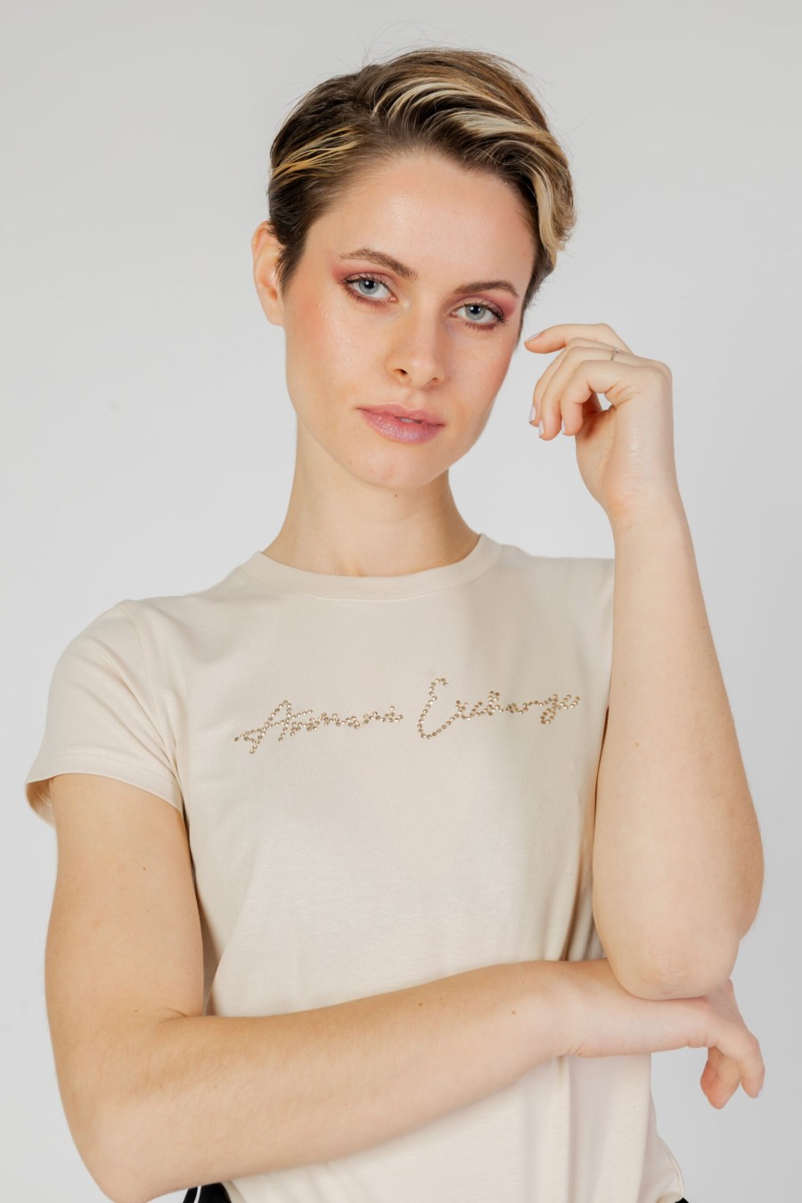 Donna Armani Exchange | T-Shirt Armani Exchange Beige