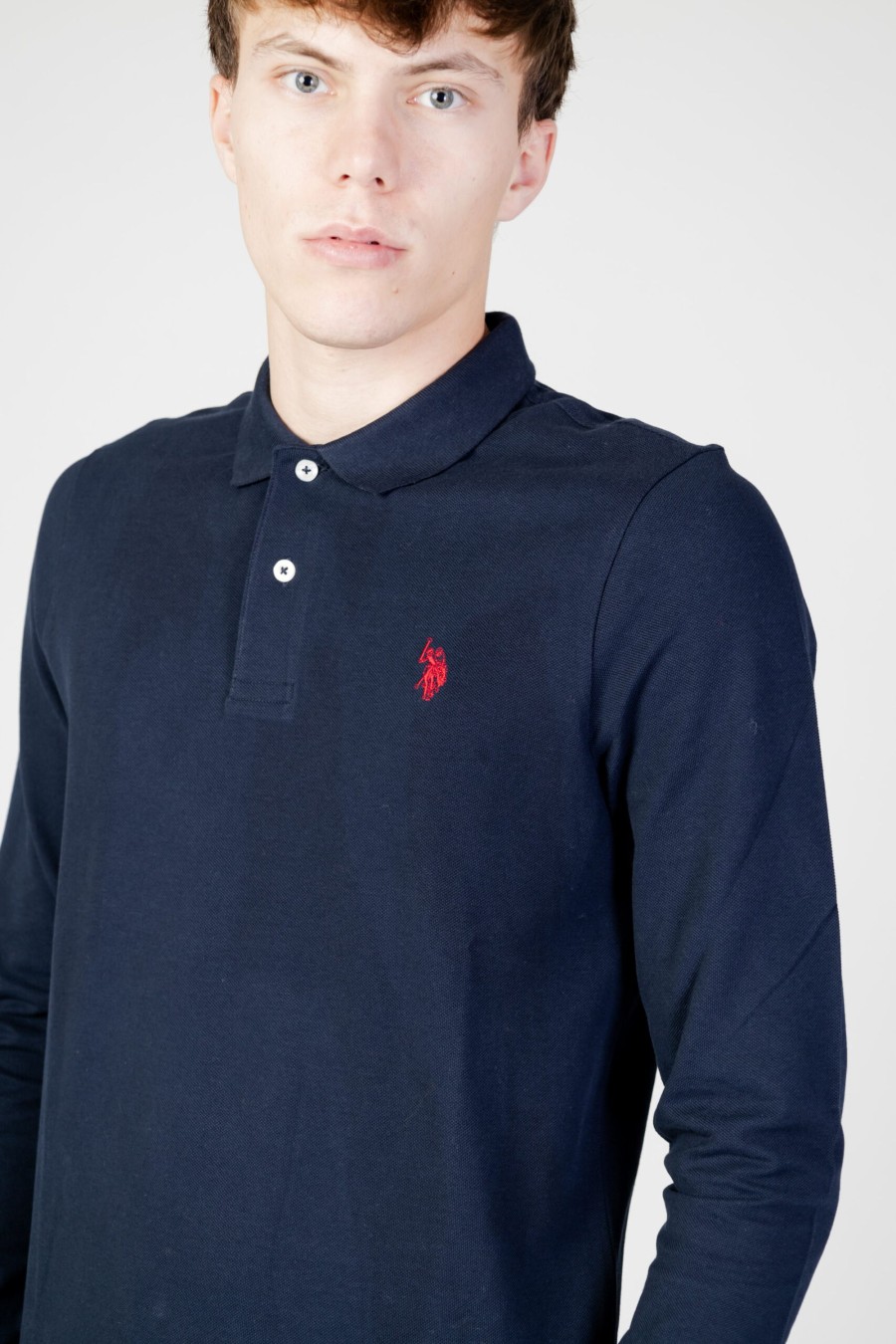 Uomo U.S. Polo Assn. | Polo Manica Lunga U.S. Polo Assn. Must Ehpd Blu