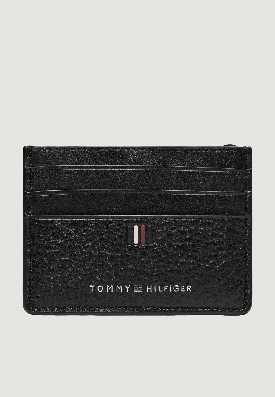 Uomo Tommy Hilfiger | Portacarte Tommy Hilfiger Central Cc Nero