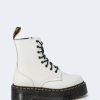 Donna Dr. Martens | Anfibi Dr. Martens Jadon Polished Smooth Bianco