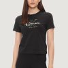 Donna Calvin Klein | T-Shirt Calvin Klein Bold Monologo Baby Nero