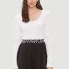 Donna Calvin Klein | Vestito Midi Calvin Klein Logo Elastic Long Black-White