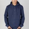 Uomo Tommy Hilfiger | Felpa Con Cappuccio Tommy Hilfiger Tjm Reg Tonal Linear Blu