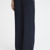 Donna Ichi | Pantaloni Regular Ichi Ihkate Sus Long Wide Pa2 Blu