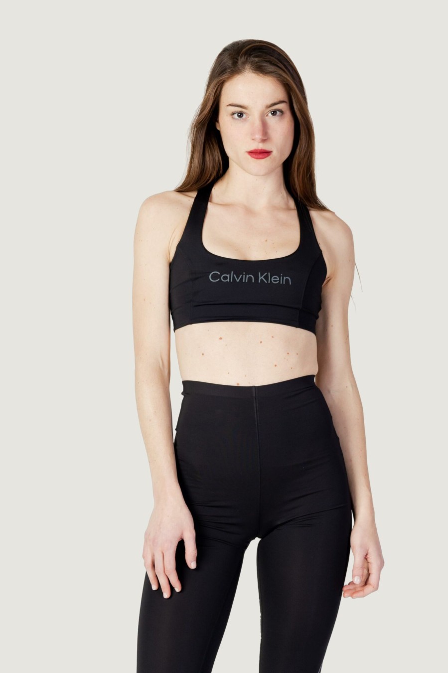 Donna Calvin Klein Sport | Top Calvin Klein Sport Medium Support Nero