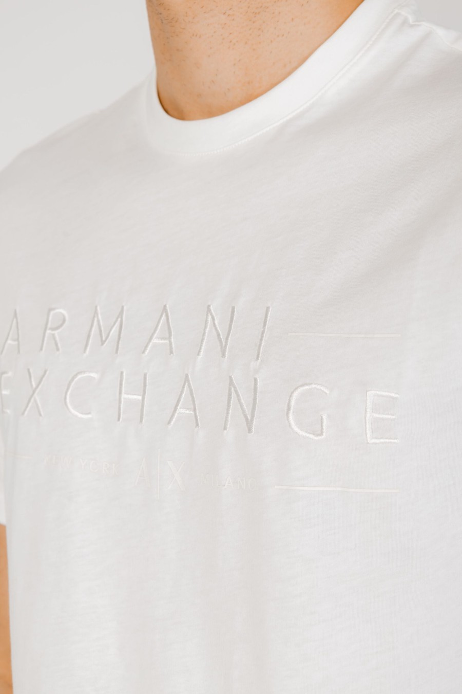 Uomo Armani Exchange | T-Shirt Armani Exchange Bianco