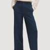 Donna Street One | Pantaloni Regular Street One Straight Leg Twill Casual Fit Blu