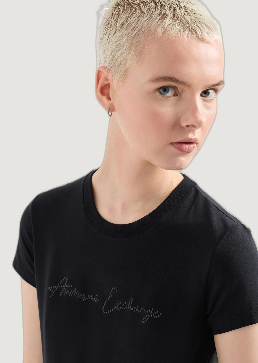 Donna Armani Exchange | T-Shirt Armani Exchange Nero