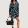 Donna Desigual | Borsa Desigual Bols_Flori Flannel Venecia Maxi Nero