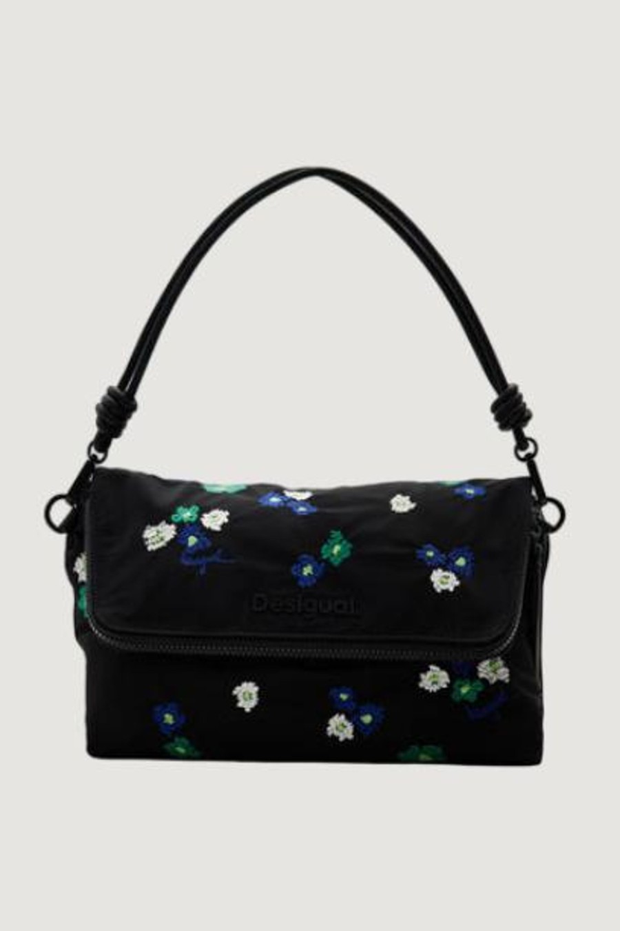 Donna Desigual | Borsa Desigual Bols_Flori Flannel Venecia Maxi Nero