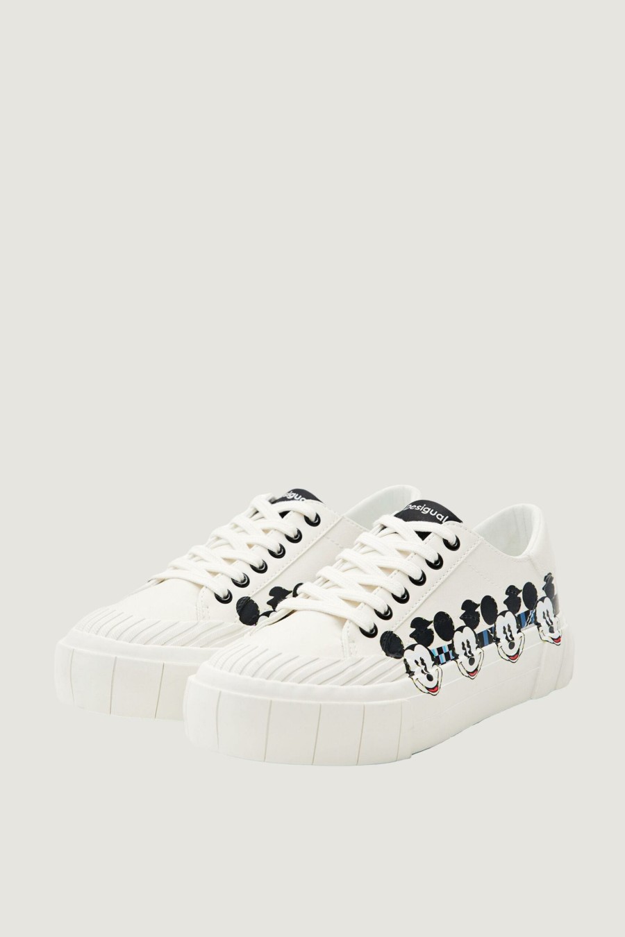 Donna Desigual | Sneakers Desigual Street Mickey 1 Bianco