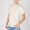 Uomo Calvin Klein | T-Shirt Calvin Klein Ck Chenille Tee Beige