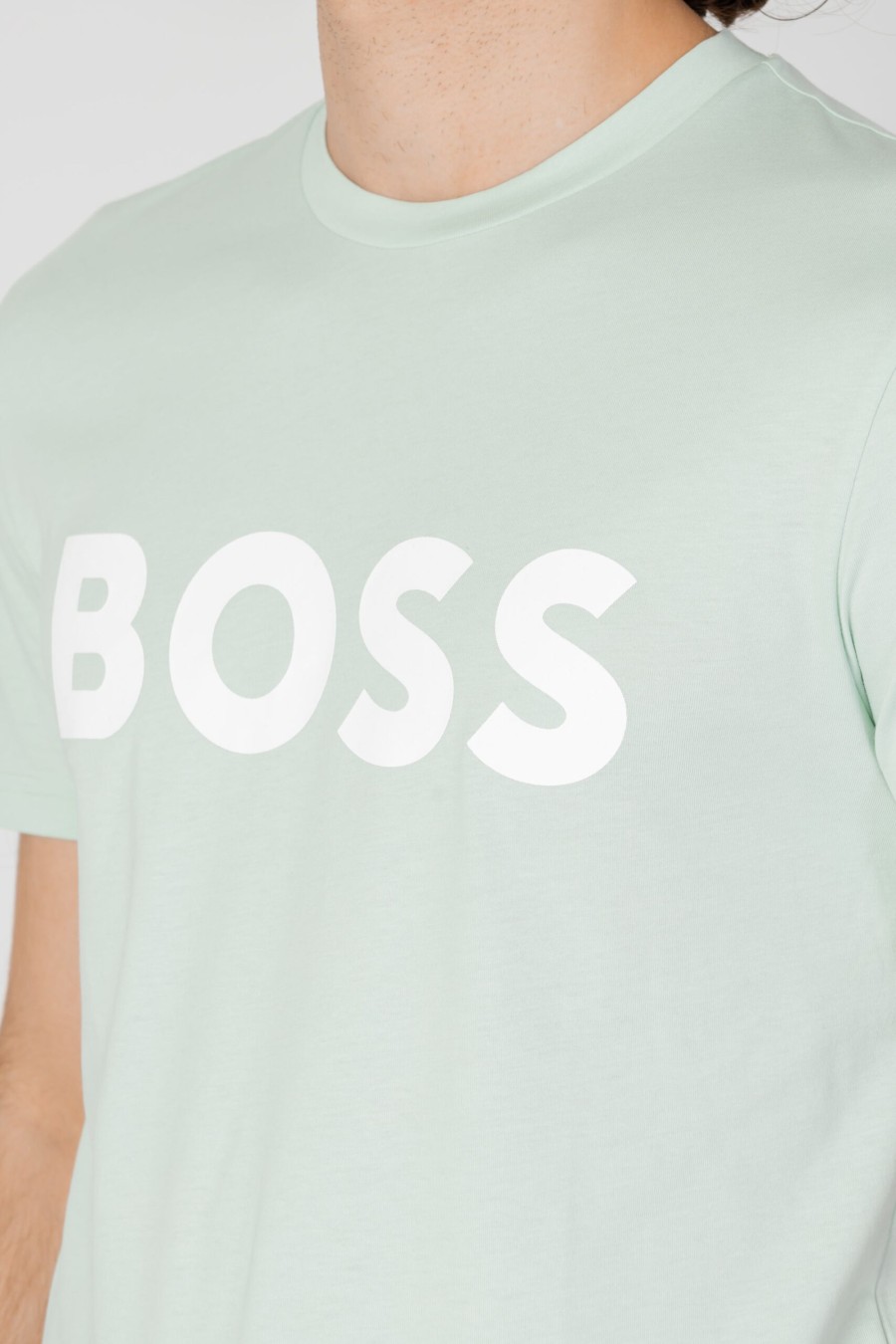 Uomo Boss | T-Shirt Boss Thinking 1 Turchese