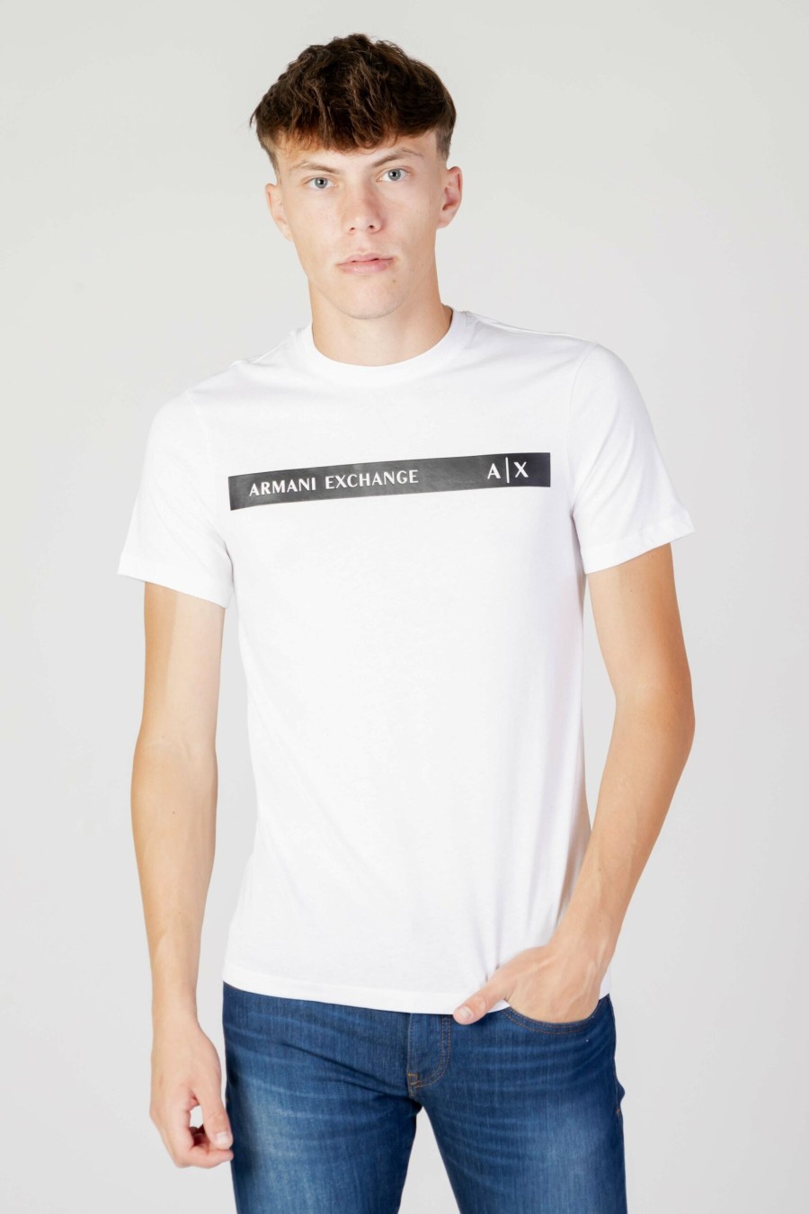 Uomo Armani Exchange | T-Shirt Armani Exchange Bianco