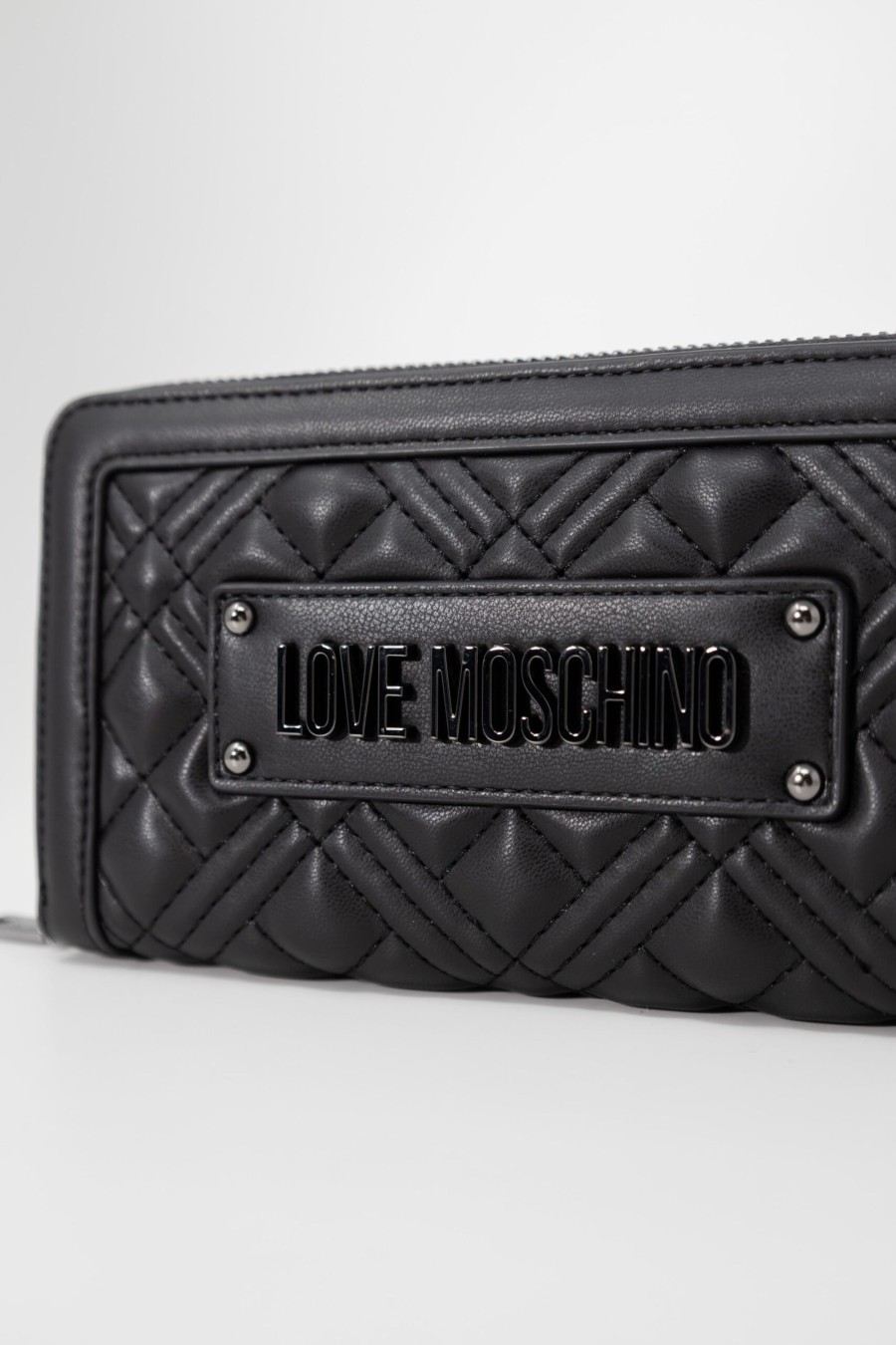 Donna Love Moschino | Portafoglio Grande Love Moschino Quilted Nero