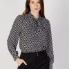 Donna Only | Bluse Manica Lunga Only Onlruth Life L/S Bow Shirt Ptm Nero