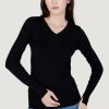 Donna Guess | Maglia Guess Gena Vn Ls Nero