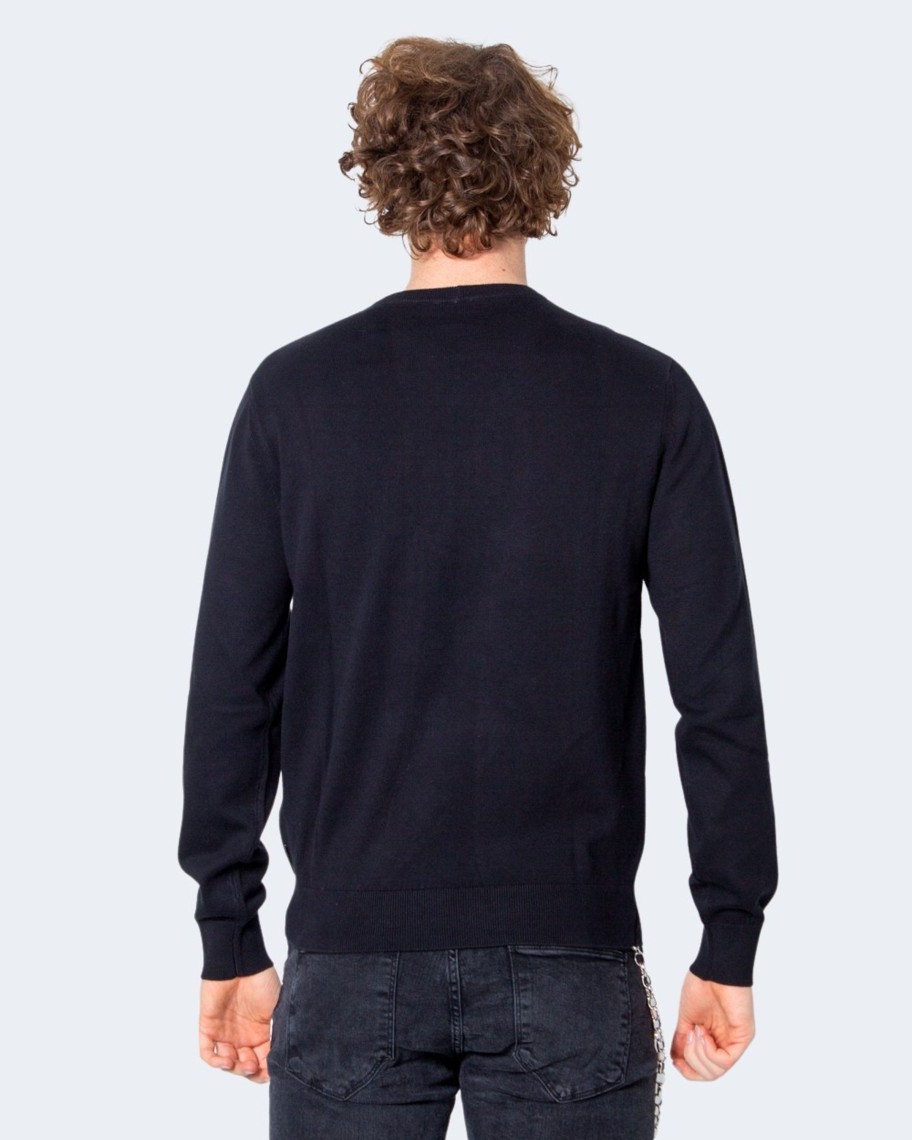 Uomo Armani Exchange | Maglia Armani Exchange Pullover Knitted Nero