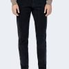 Uomo Borghese | Pantaloni Borghese Velluto Nero