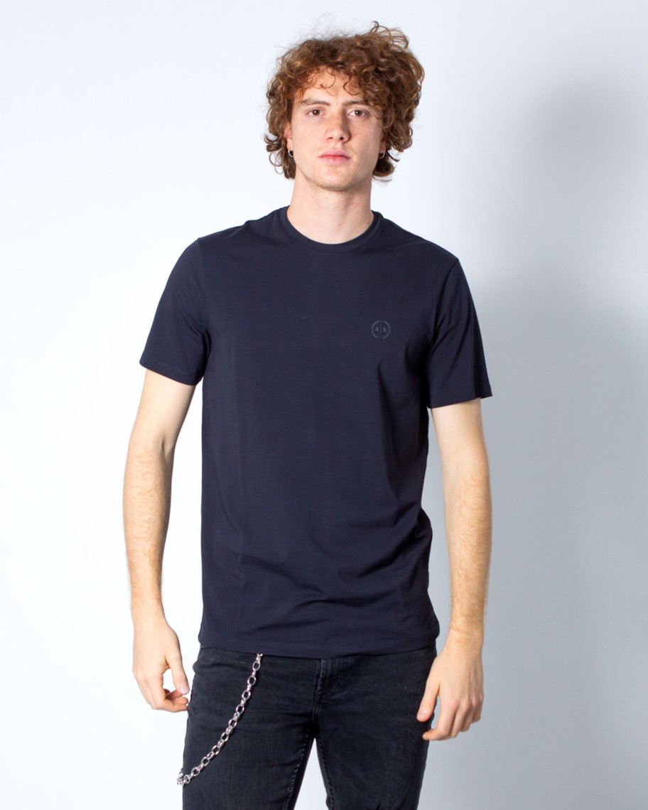 Uomo Armani Exchange | T-Shirt Armani Exchange Blue Scuro