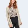 Donna Vila Clothes | Cardigan Vila Clothes Viril Open L/S Knit - Noos Beige