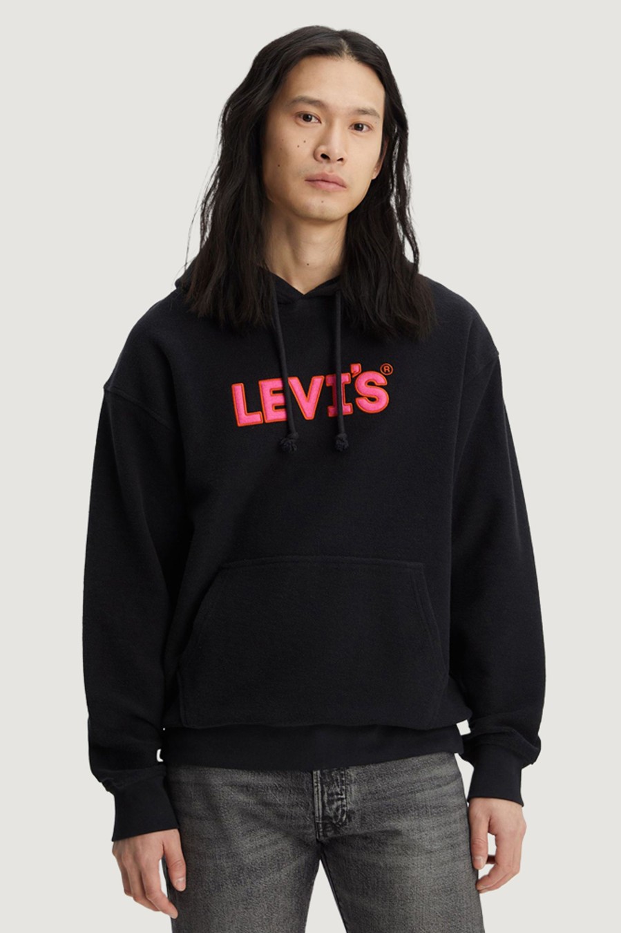 Uomo Levi's® | Felpa Con Cappuccio Levi'S® Relaxed Graphic Po Nero