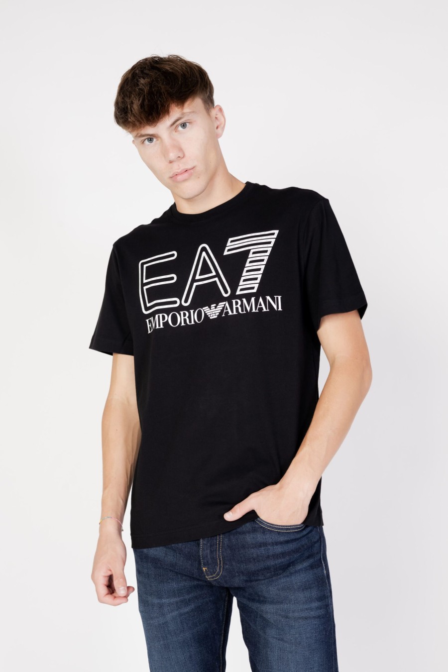 Uomo EA7 | T-Shirt Ea7 Nero