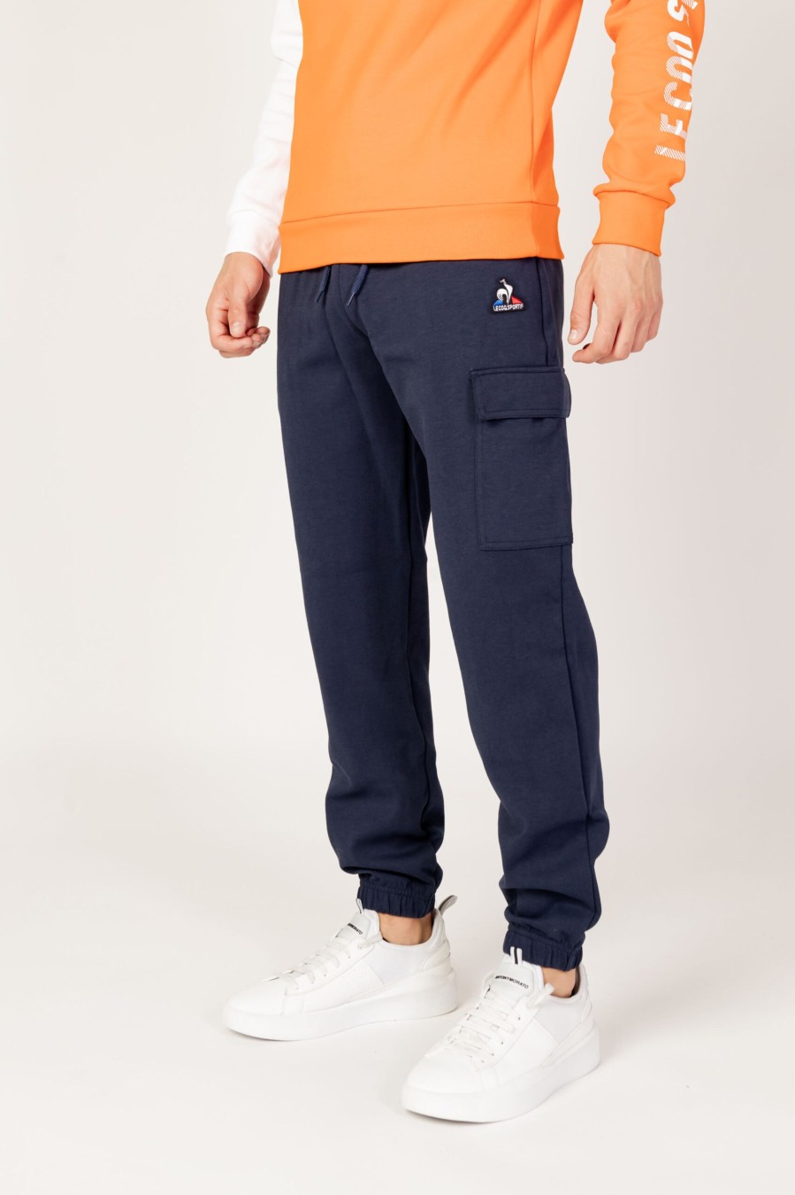 Uomo Le Coq Sportif | Pantaloni Sportivi Le Coq Sportif - Blu