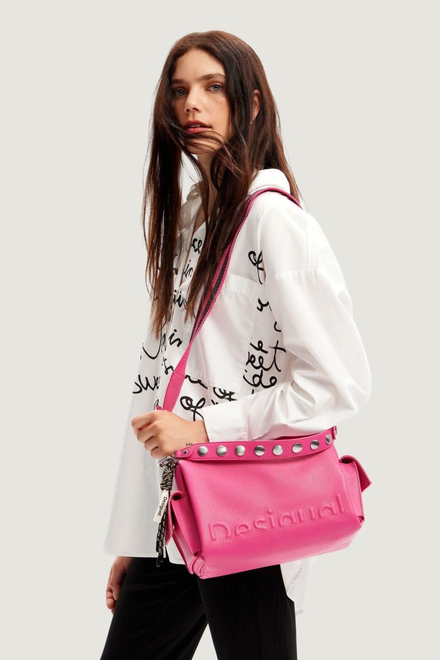 Donna Desigual | Borsa Desigual Bols_Half Logo Habana Fuxia