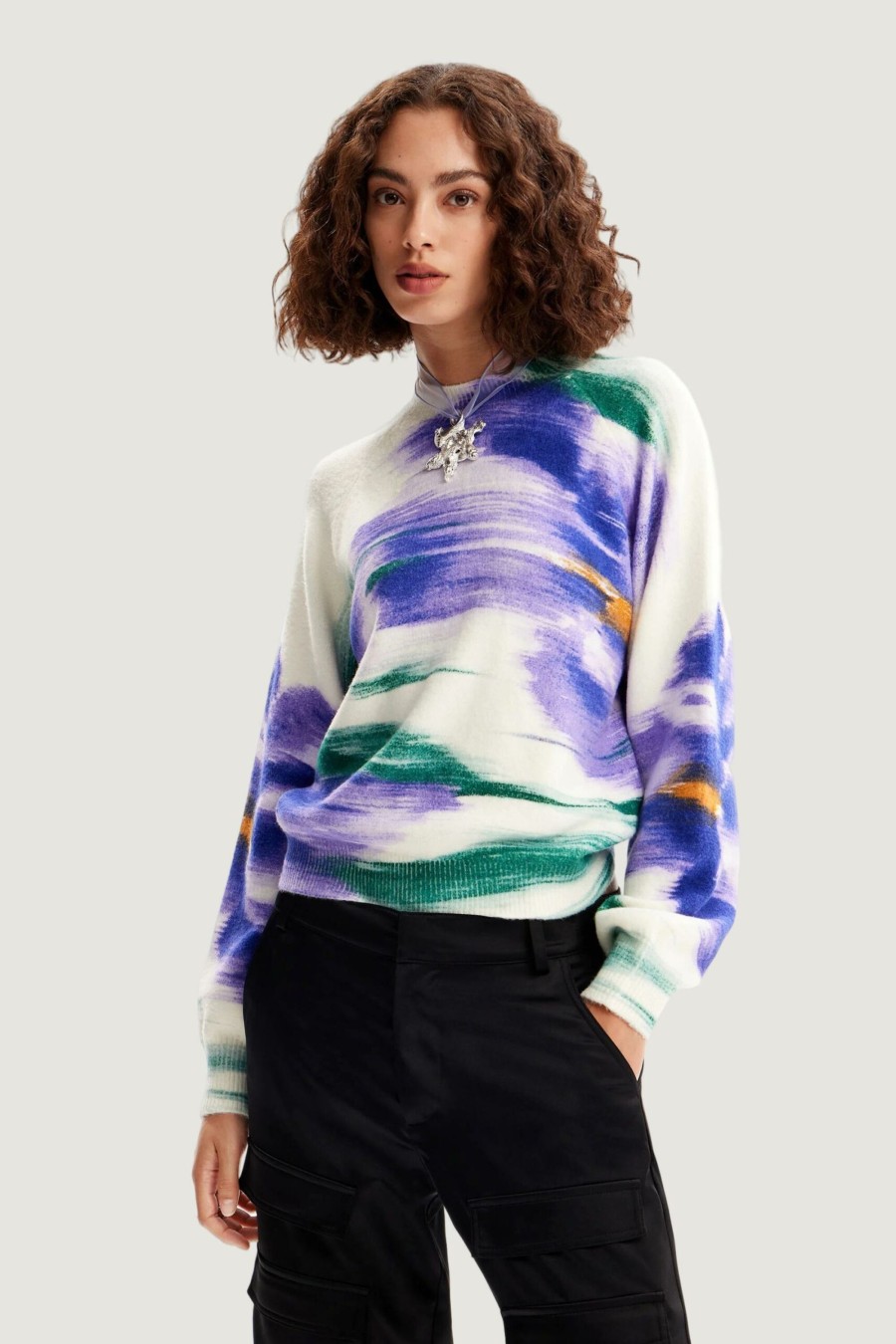 Donna Desigual | Maglione Desigual Ebro Panna